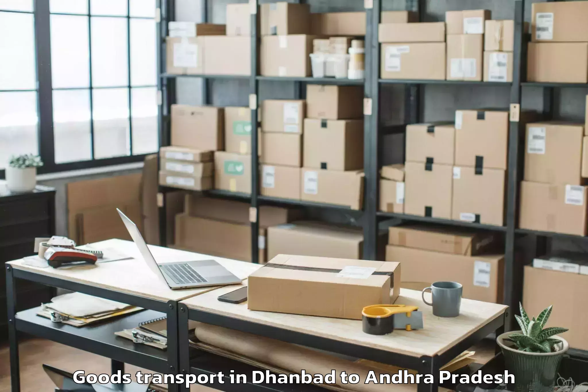 Book Dhanbad to Cheepurupalli Goods Transport Online